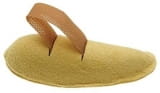 Crescent Shaped Chamois Leather Toe Props