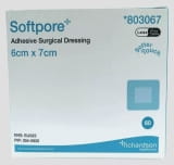 Softpore Adhesive Surgical Dressing 6cm x 7 cm - 60 dressings